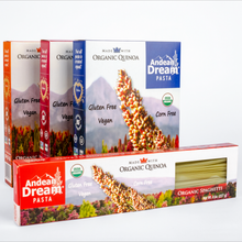 Load image into Gallery viewer, Andean Dream Quinoa Pasta (Variety Pack B) | Allergen-Friendly, Gluten Free, Vegan, Non-GMO, Organic, Kosher | 1 case = 4 boxes
