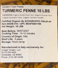 Load image into Gallery viewer, Penne with Turmeric (Bulk Size)
