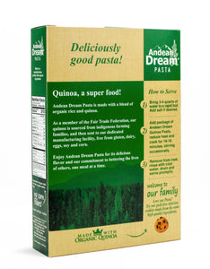 Andean Dream Quinoa Pasta (Shells) | Allergen-Friendly, Gluten Free, Vegan, Non-GMO, Organic, Kosher | 1 case = 4 boxes